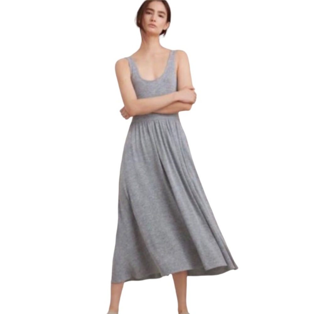 Aritzia Wilfred Assonance dress in grey, stretchy size S, excellent condition